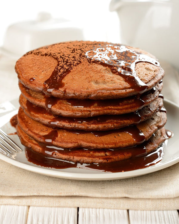 Chocolate protein pancakes