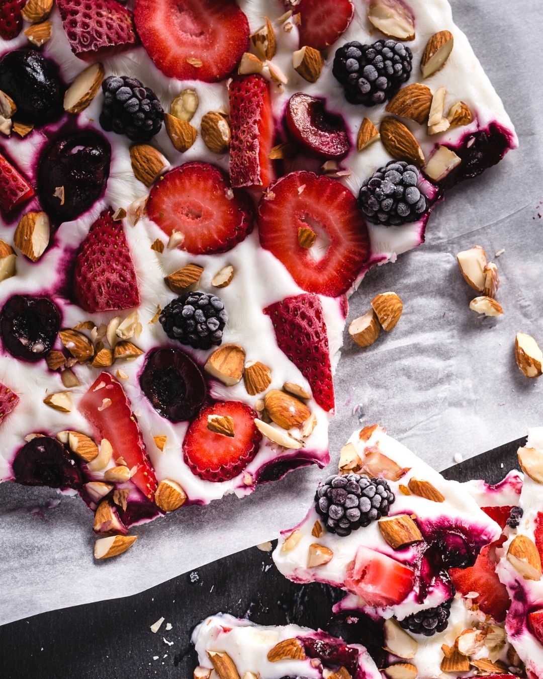 Symbiotic yoghurt bark recipe