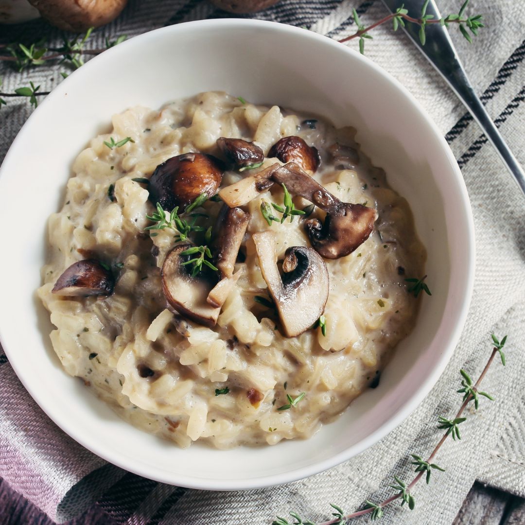 Creamy Mushroom & Parsnip Risotto