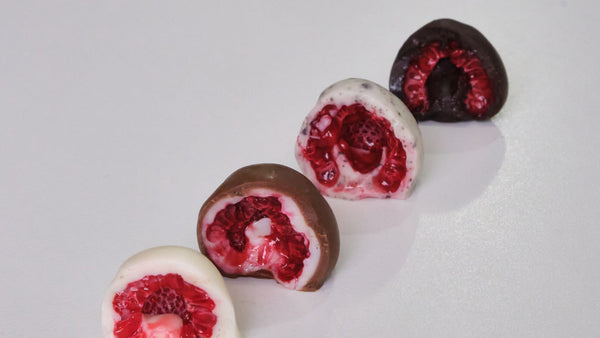3-ingredient chocolate raspberry bites